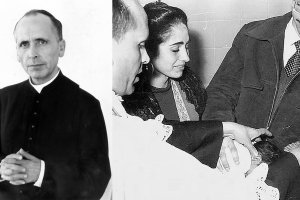 El Padre  Méndez iba al sanatorio de la Bola Azul a bautizar a los niños que estaban internados.