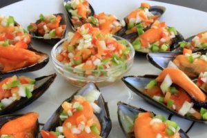 Mejillones a la vinagreta.