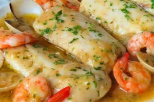 Merluza a la marinera.