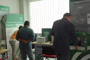 Una oficina del Servicio Andaluz de Empleo, en foto de archivo.