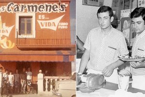 La fachada del recordado bar y los hermanos Antonio y José Luis Aguilar se criaron en el negocio de sus padres.