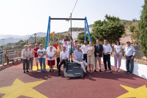 Inauguración del nuevo parque en Felix.
