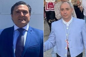 Los dos candidatos a hermano mayor del Rocío: Manuel López Jerez y José Enrique Gilabert.