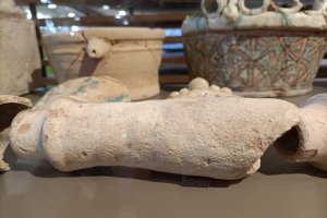 Piezas que están en exposición en el Yacimiento Barrio Andalusí