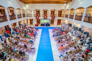 El castillo de Santa Ana en el acto el pasado miércoles.