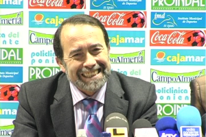 Juan Melero siempre feliz en el mundo del fútbol que siempre ha dominado.