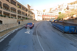 Avenida de La Envía, lugar donde ocurrieron los hechos.