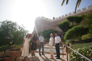 Visita de Juanma Moreno a la Alcazaba tras los trabajos de rehabilitación