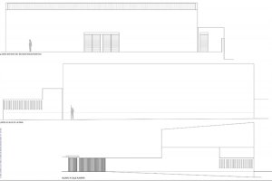 Plano del nuevo edificio polivalente de Purchena.