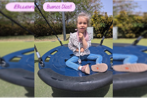 La pequeña Nerea Villegas.