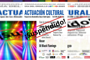 Cancelada la fiesta con motivo del Día Internacional del Orgullo LGTBI en Almería.