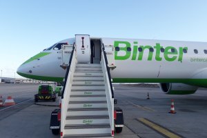 Una aeronave de la compañía Binter.