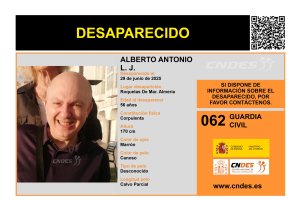 Ficha tras la desaparición de Alberto Antonio.