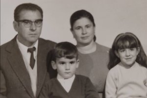 Formó una bonita familia: Emilio y Rosa en el cielo y en la tierra.