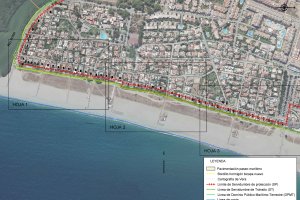 Imagen del proyecto de la ampliación del Paseo Marítimo de Vera.