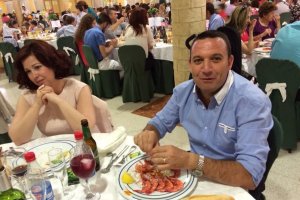 Invitados en una celebración en el Hostal Zapata