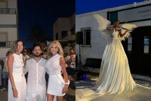 Mar Segura y sus amigos / Nadia Violín amenizando la Noche en Blanco