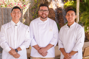 Cristian Gualán, José Salas y Kevin Agreda, los cocineros de Villa Cadima en Los Gallardos
