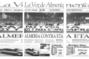 Portada de La Voz de Almería, 15 de julio de 1997.