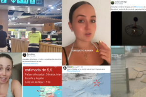 Montaje de cómo han vivido los almerienses el terremoto