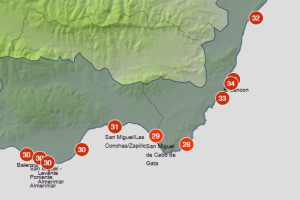 Predicción de las temperaturas de este fin de semana para el Cabo de Gata