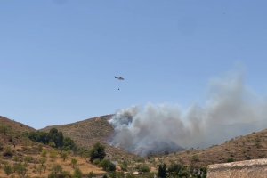 Incendio en Lubrín.