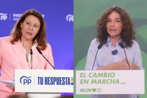 Carmen Crespo (PP) y Lina Gálvez (PSOE).