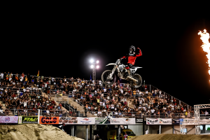 Xurxo Prol, vencedor del Supercross Cuevas del Almanzora 2024.