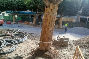 Trabajos en marcha en el Paseo de Almería
