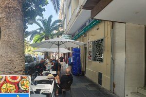 Terraza del restaurante Marrakesh, situado en el Parque Nicolás Salmerón y Alonso.
