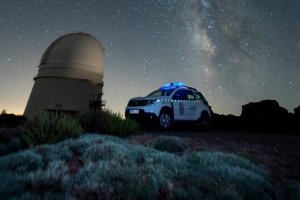 Imagen de una patrulla de Medio Ambiente en el Observatorio Astronómico de Calar Alto.