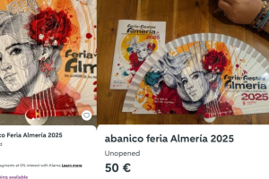 Los abanicos de la Feria de Almería 2025, ya en venta en Wallapop.