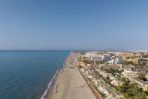 Vista aérea del municipio de Roquetas de Mar.