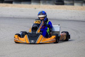 El joven piloto almeriense en plena acción durante una de las pruebas del campeonato andaluz.