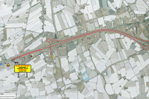 Plano de actuación en el ramal del enlace 824 de la A7.