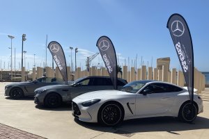 Algunos de los modelos AMG que participan en la caravana