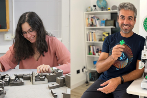 Marina Redondo López y Raúl Jiménez Ortega, ponentes de 'From bits to atoms', charla organizada por AlmeriaTech.