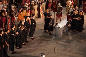 Un momento de la recreación histórica vivida en Abla