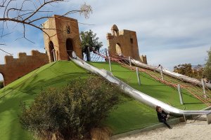 Parte del área La Alcazaba, en el Parque de las Familias (Almería)