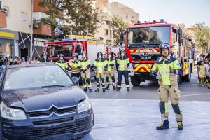 Espectáculo de bomberos.