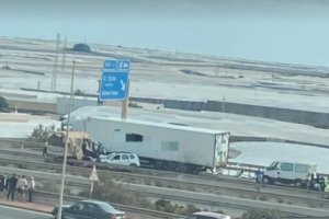 Accidente en la A-7.