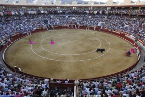 Imagen de una corrida en el coso taurino de la Avenida de Vilches.