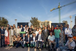 El acto de colocación de la primera piedra de la nueva sede de Verdiblanca.