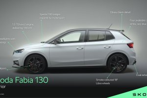 El Fabia 130 está equipado con un potente motor 1.5 TSI que proporciona 130 kW.