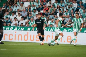 Una de las jugadas del partido.