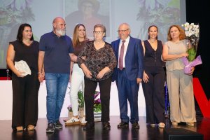 Una de las homenajeadas de la noche.