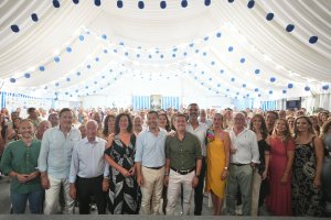 Juanma Moreno, en la pasada Feria de Almería.