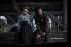 Dakota Fanning y Kit Harington en 'Brimstone: la hija del predicador'.