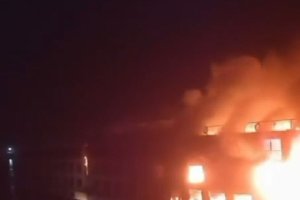 Captura de vídeo del incendio.