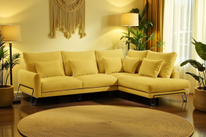 Uno de los sofás con tejido especial mascotas de IndalSofá.